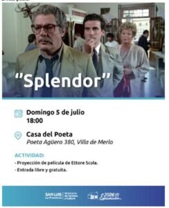 Ciclo de Cine Debate “Splendor”